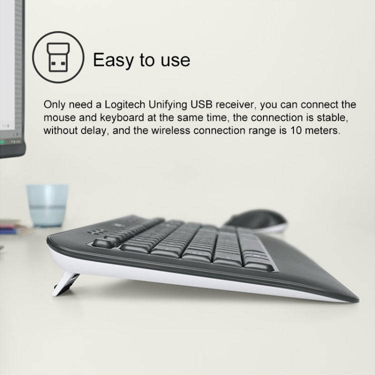 Logitech MK540 Wireless Keyboard and Mouse Set (Black)