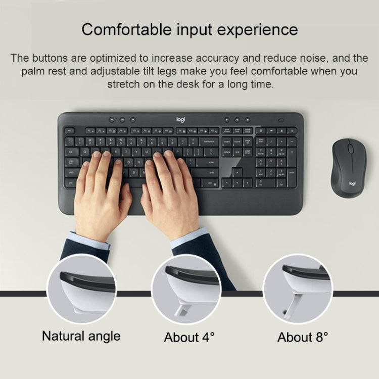 Logitech MK540 Wireless Keyboard and Mouse Set (Black)