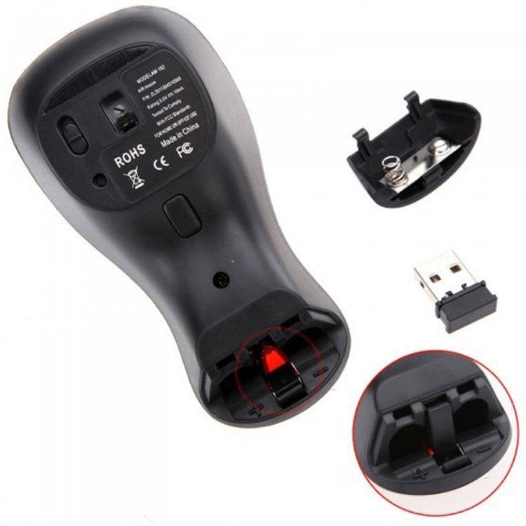 PR-01 6D Gyroscope Fly Air Mouse 2.4G USB Receiver 1600 DPI Wireless Optical Mouse for Computer P...