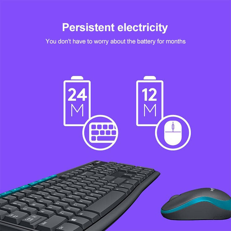 Logitech MK275 USB Wireless Keyboard Mouse Set