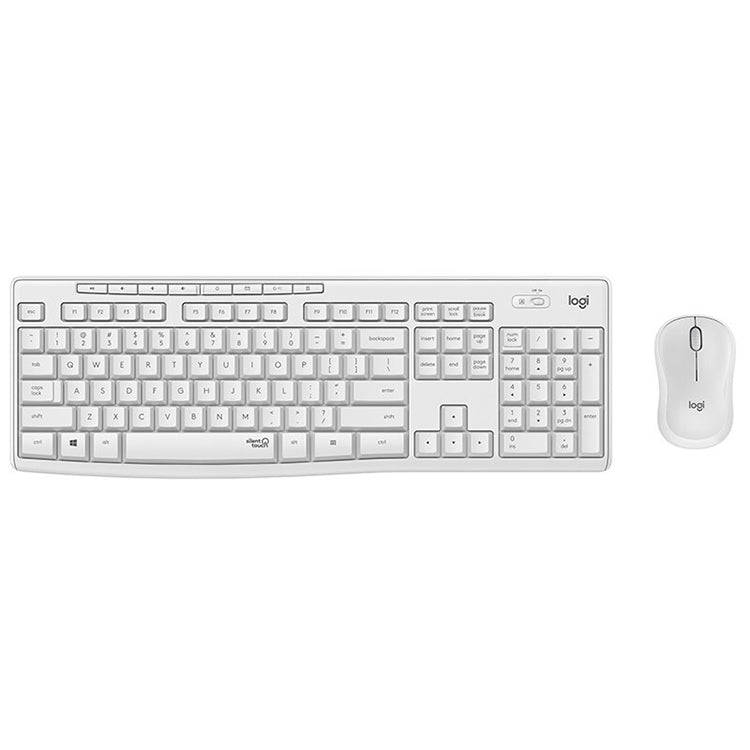 Logitech MK295 USB Wireless Silence Keyboard Mouse Set (White)