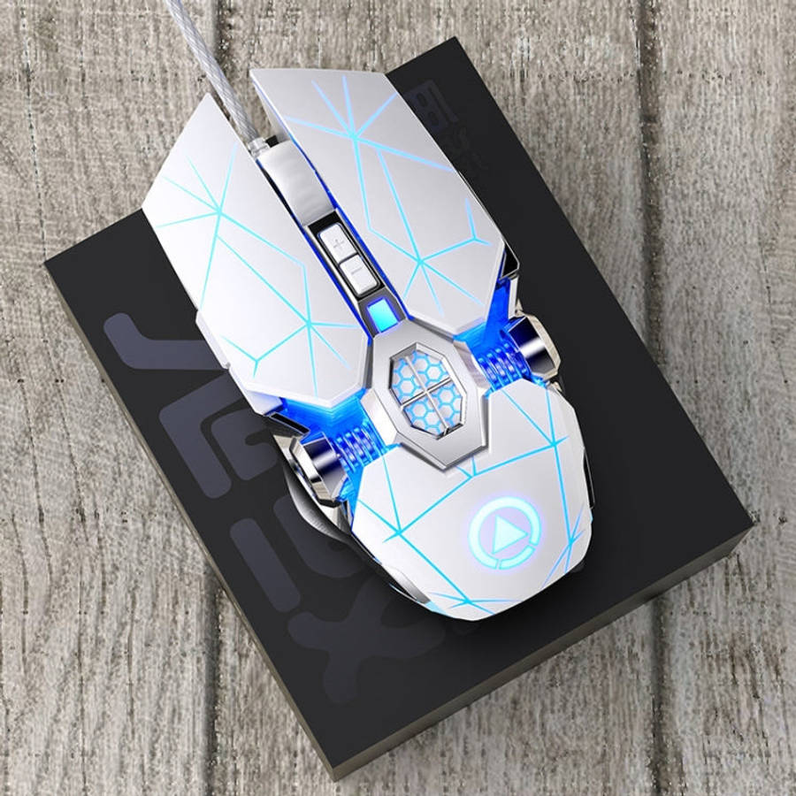 YINDIAO 3200DPI 4-modes Adjustable 7-keys RGB Light Wired Gaming Mechanical Mouse, Style: Silent ...