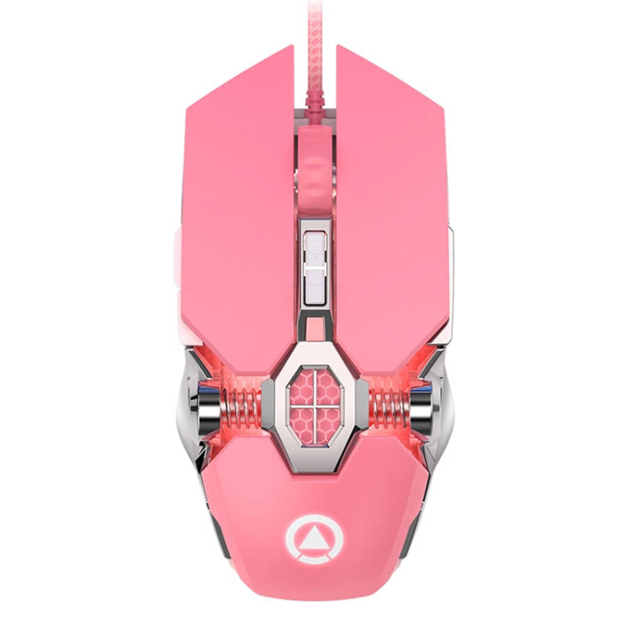 YINDIAO 3200DPI 4-modes Adjustable 7-keys RGB Light Wired Gaming Mechanical Mouse, Style: Audio V...