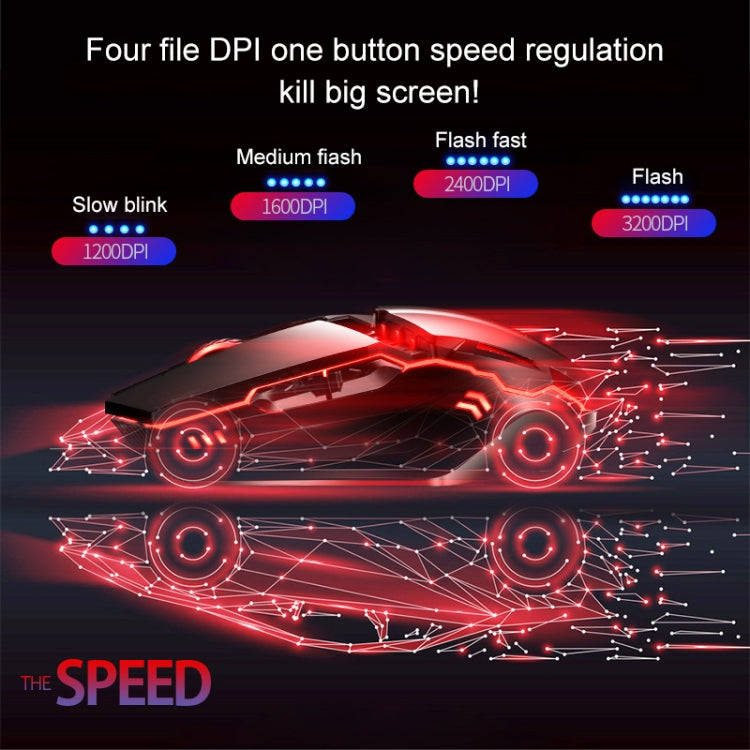 YINDIAO 6 Keys Gaming Office USB Mechanical Wired Mouse (Black)