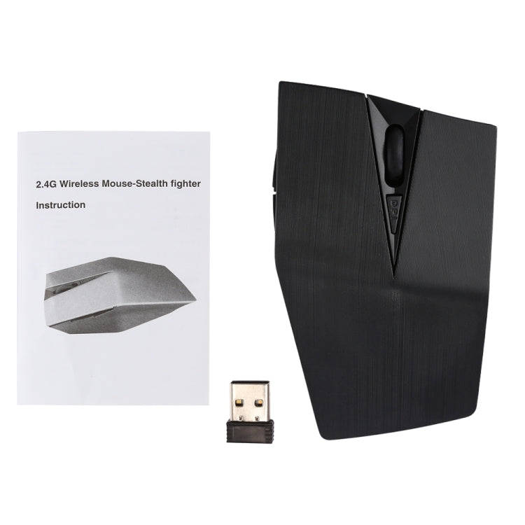 2.4GHz USB Receiver Adjustable 1200 DPI Wireless Optical Mouse for Computer PC Laptop (Black)