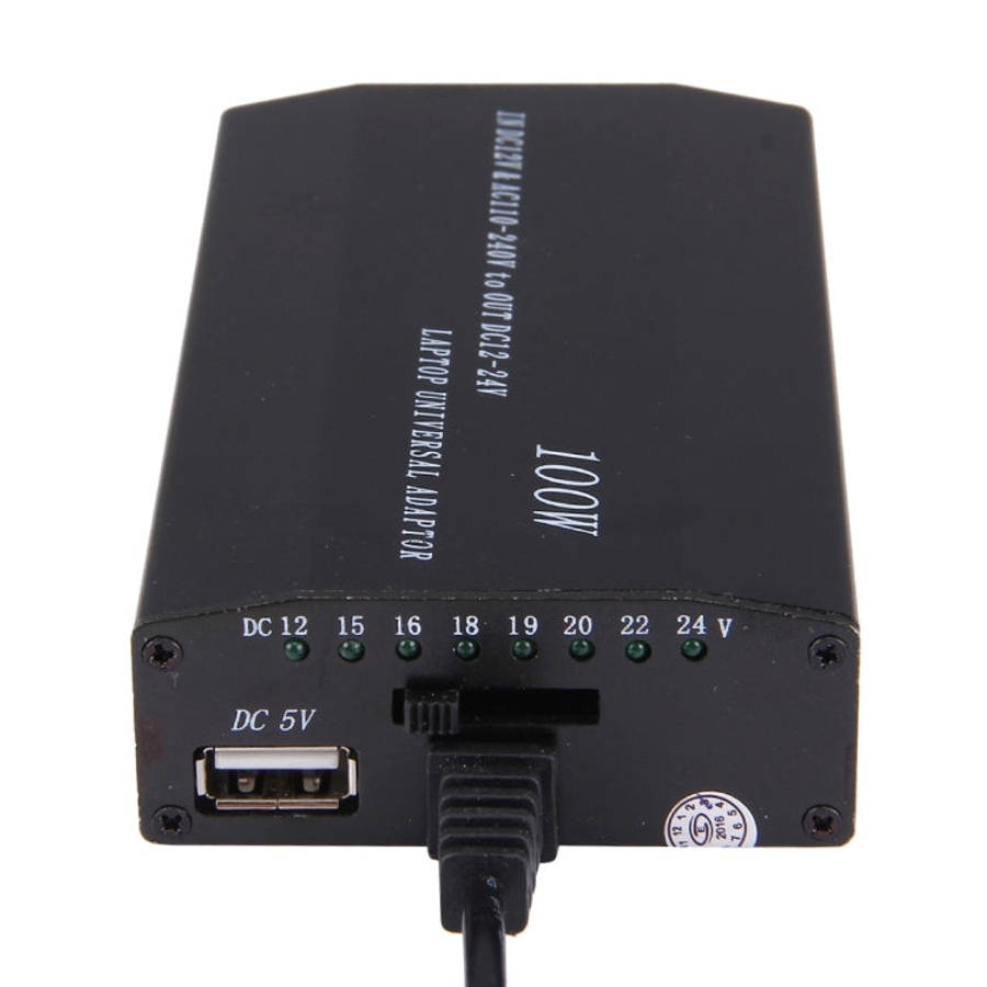 Laptop Notebook Power 100W Universal Charger with Car Charger & AC Power Adapter & 8 Power Adapte...