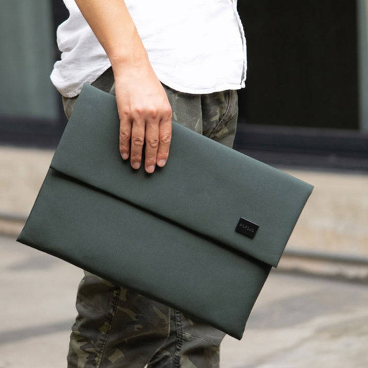 POFOKO E200 Series Polyester Waterproof Laptop Sleeve Bag for 14-15.4 inch Laptops (Green)