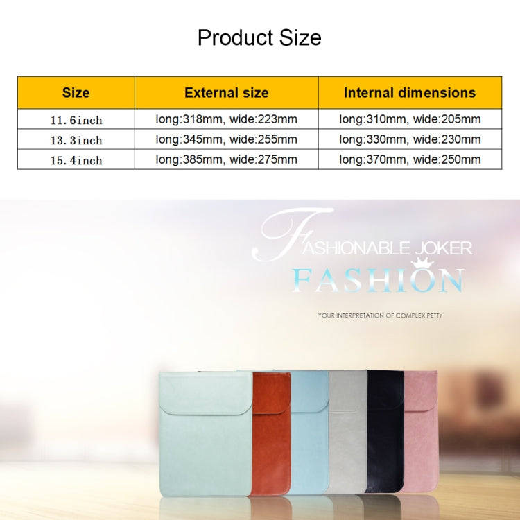 15.4 inch PU + Nylon Laptop Bag Case Sleeve Notebook Carry Bag, For MacBook, Samsung, Xiaomi, Len...