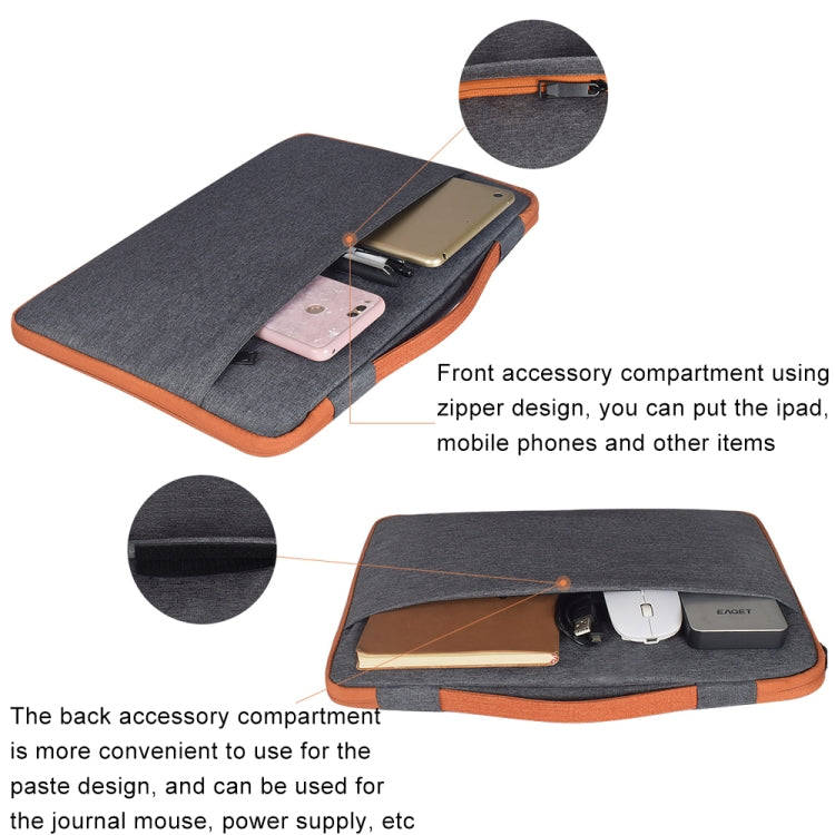 13.3 inch Fashion Casual Polyester + Nylon Laptop Handbag Briefcase Notebook Cover Case, For Macb...