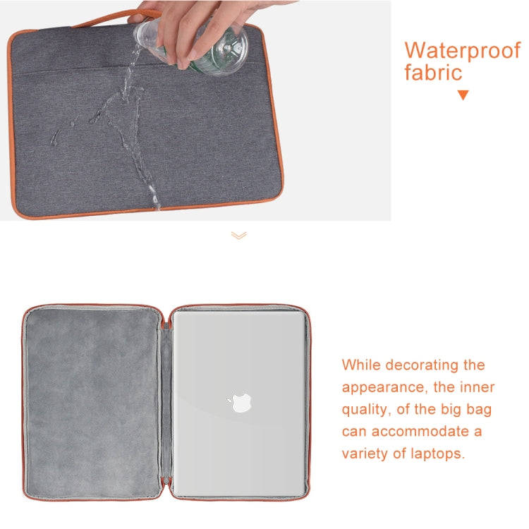15.6 inch Fashion Casual Polyester + Nylon Laptop Handbag Briefcase Notebook Cover Case, For Macb...