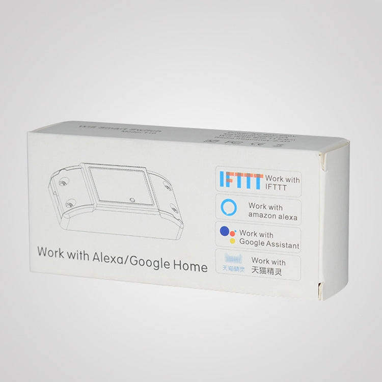 10A Single Channel WiFi Smart Switch Wireless Remote Control Module Works with Alexa & Google Hom...
