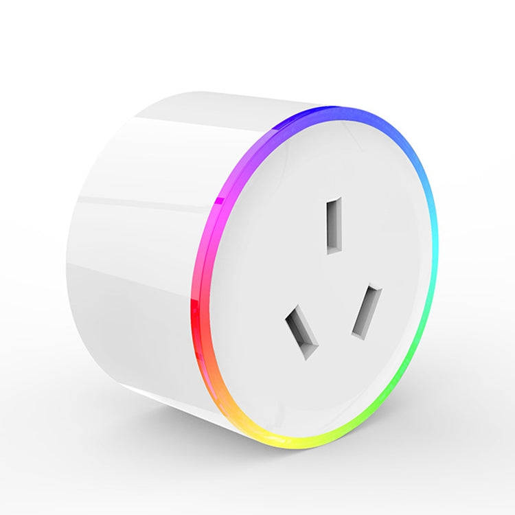 10A RGB Scene Light WiFi Remote Control Smart Socket Works with Alexa & Google Home & IFTTT, AC 1...
