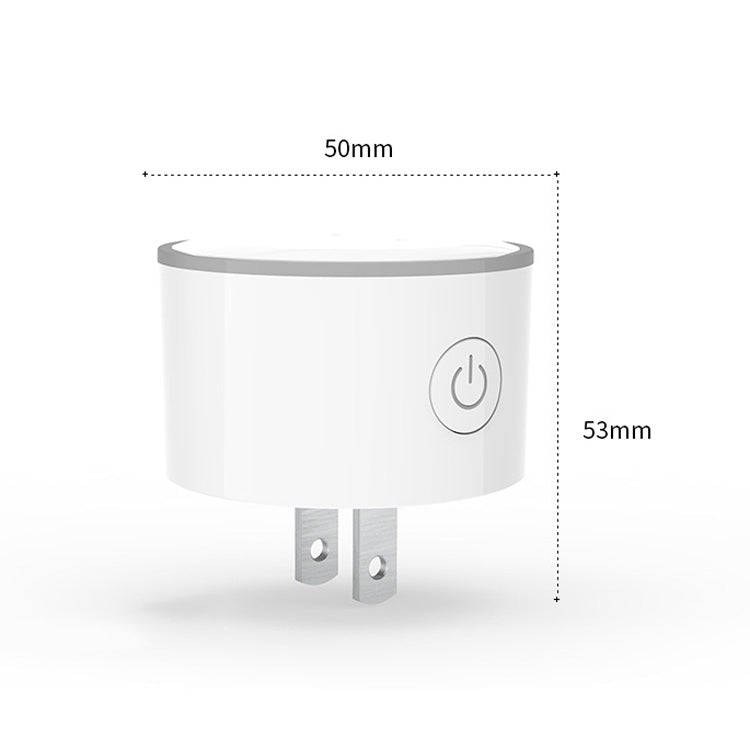 10A RGB Scene Light WiFi Remote Control Smart Socket Works with Alexa & Google Home & IFTTT, AC 1...