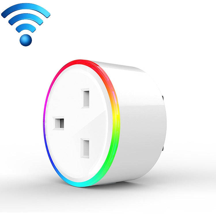 10A RGB Scene Light WiFi Remote Control Smart Socket Works with Alexa & Google Home, AC 220-240V,...