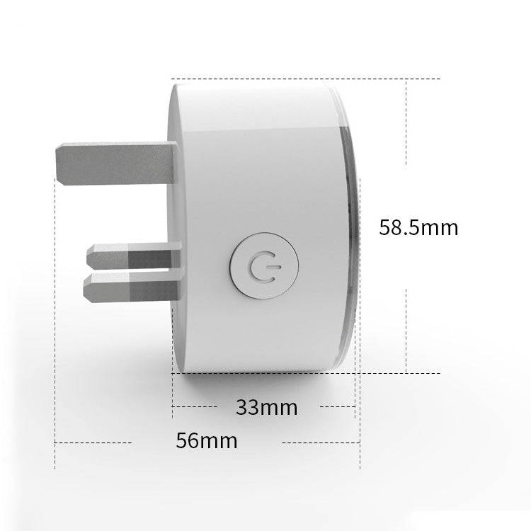 10A RGB Scene Light WiFi Remote Control Smart Socket Works with Alexa & Google Home, AC 220-240V,...