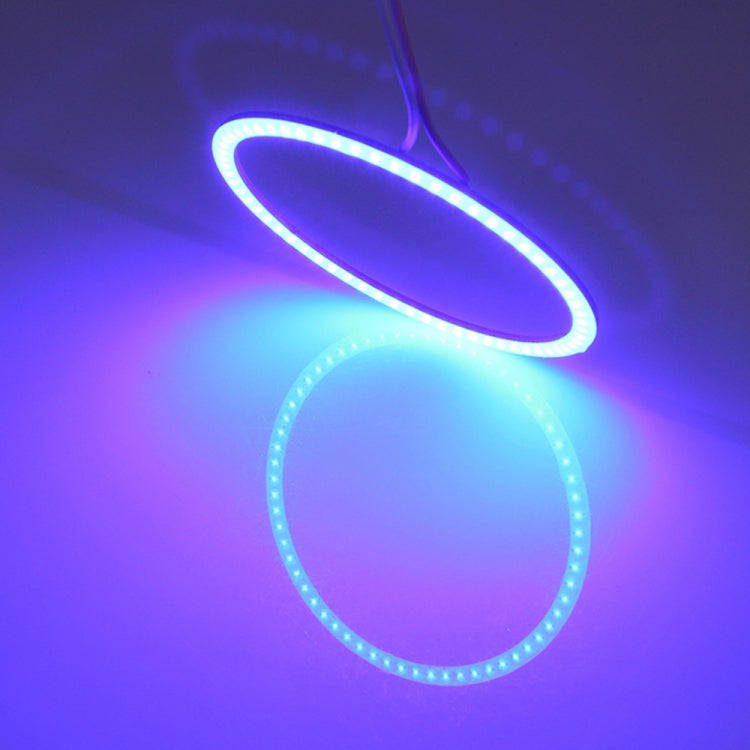 90mm 3W DIY Assembly Light COB LED Decorative Circle DC9V (Ice Blue Light)