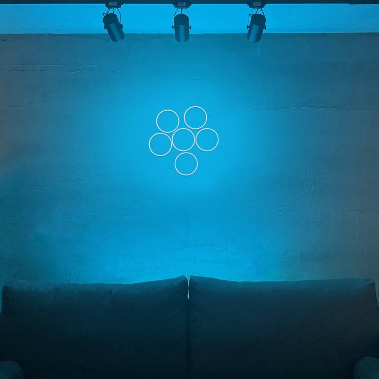 100mm 3W DIY Assembly Light COB LED Decorative Circle DC9V (Blue Light)
