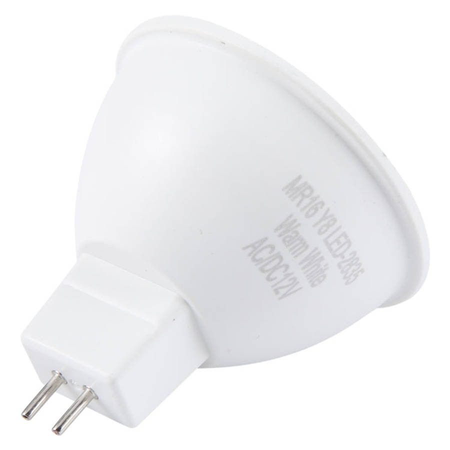 MR16 5W 8 LEDs SMD 2835 LED Spotlight, AC / DC12V (Warm White)