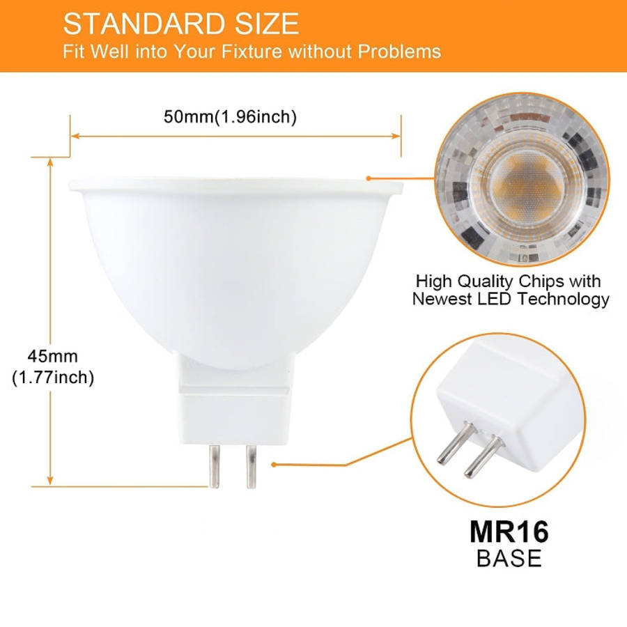 MR16 5W 8 LEDs SMD 2835 LED Spotlight, AC / DC12V (Warm White)