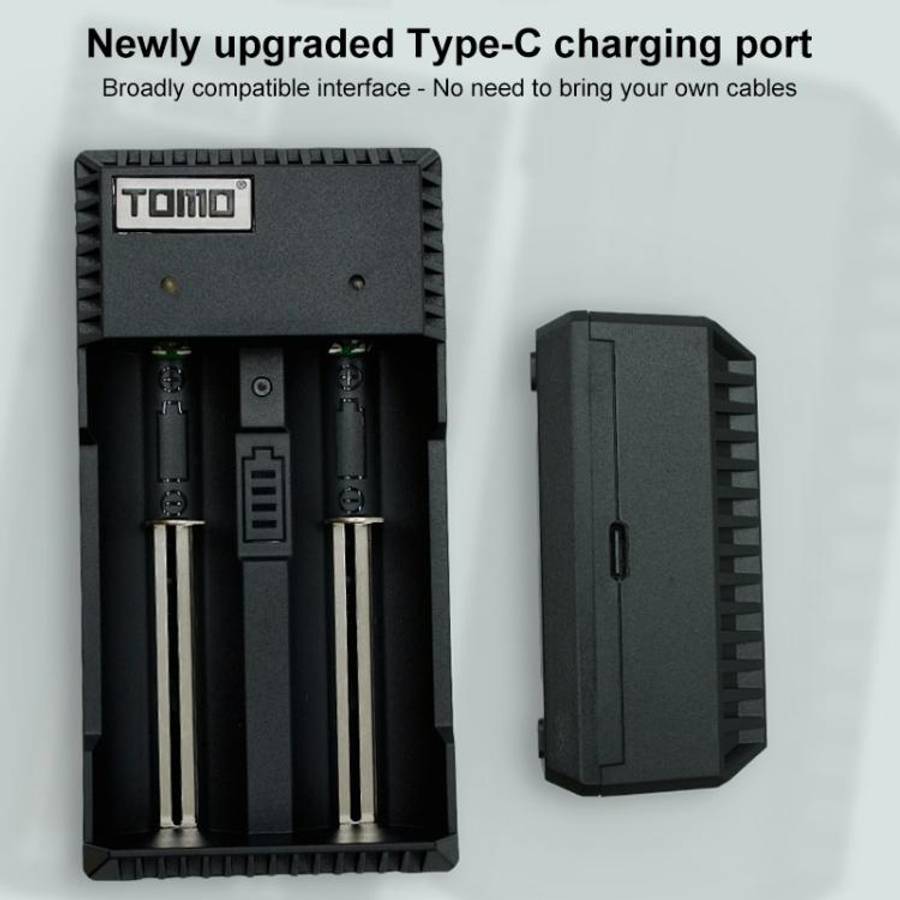 TOMO V6-2 USB Smart Battery Charger with  Indicator Light for 18650 / 18500 / 17650 / 16340 / 145...