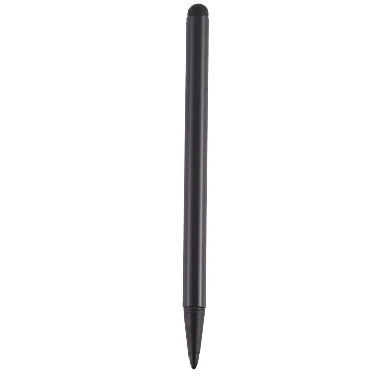 Resistive Capacitive Touch Screen Precision Touch Double Tip Stylus Pen(Black)