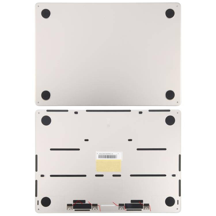 For MacBook Air 13.6 inch A3113 2024 EMC8611 Computer Case Bottom Cover (Starlight)