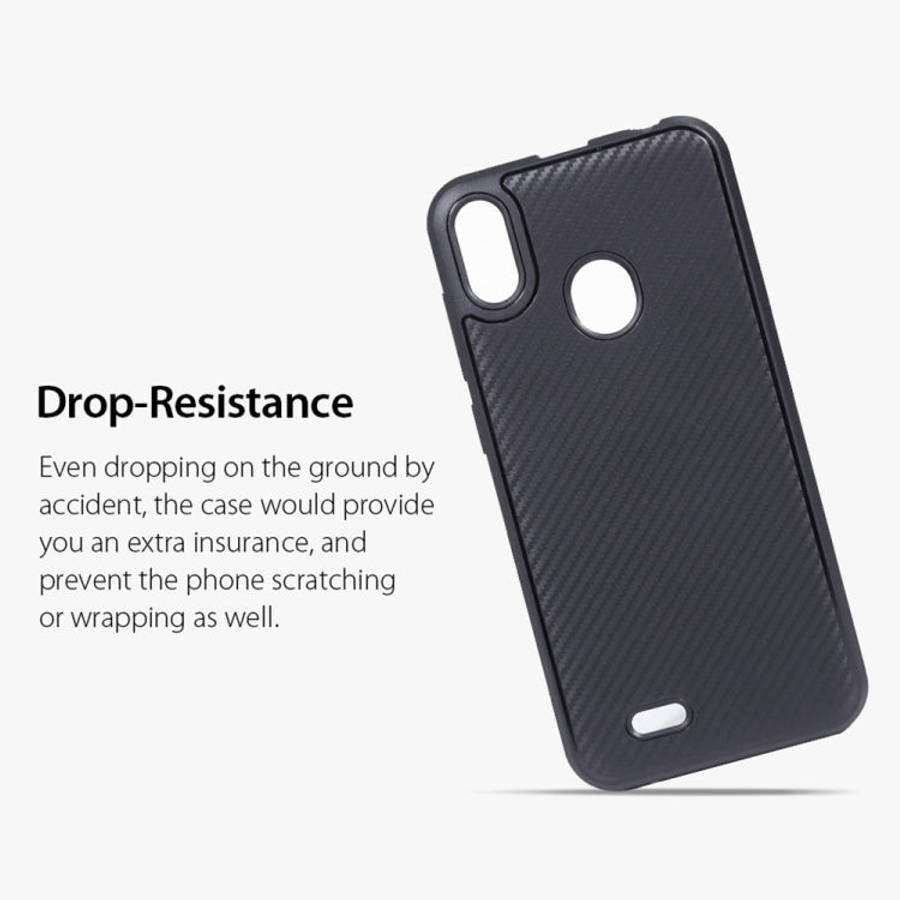 Carbon Fiber Texture TPU Protective Case for Ulefone S10 Pro (Black)
