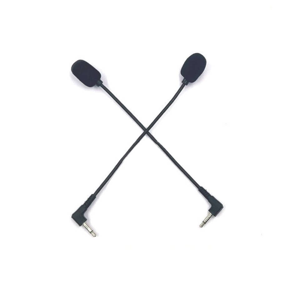 ZJ033MR-03 17cm Mono 3.5mm Angle Head Plug Gaming Headset Sound Card Live Microphone