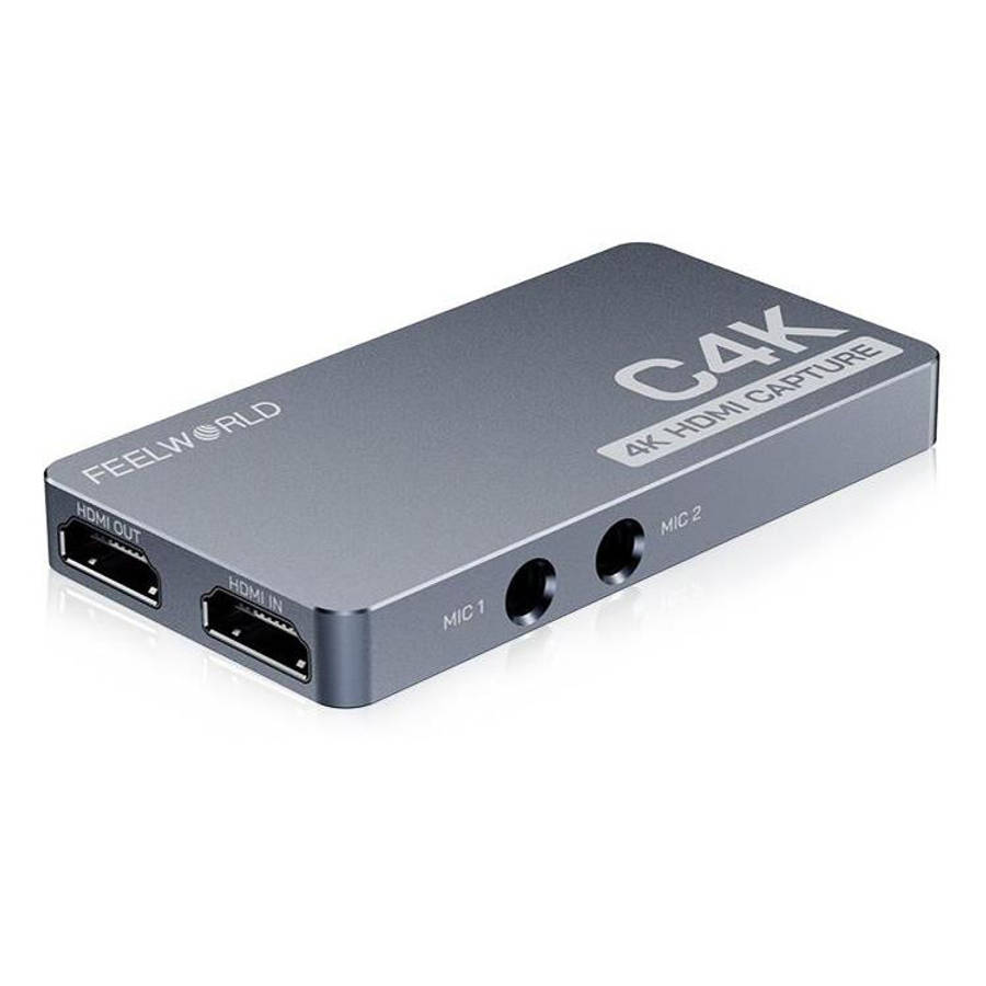FEEWORLD C4K Video Capture 4K HDMI 60Hz In and Out USB-C Plug and Play for Streaming Gaming Video...