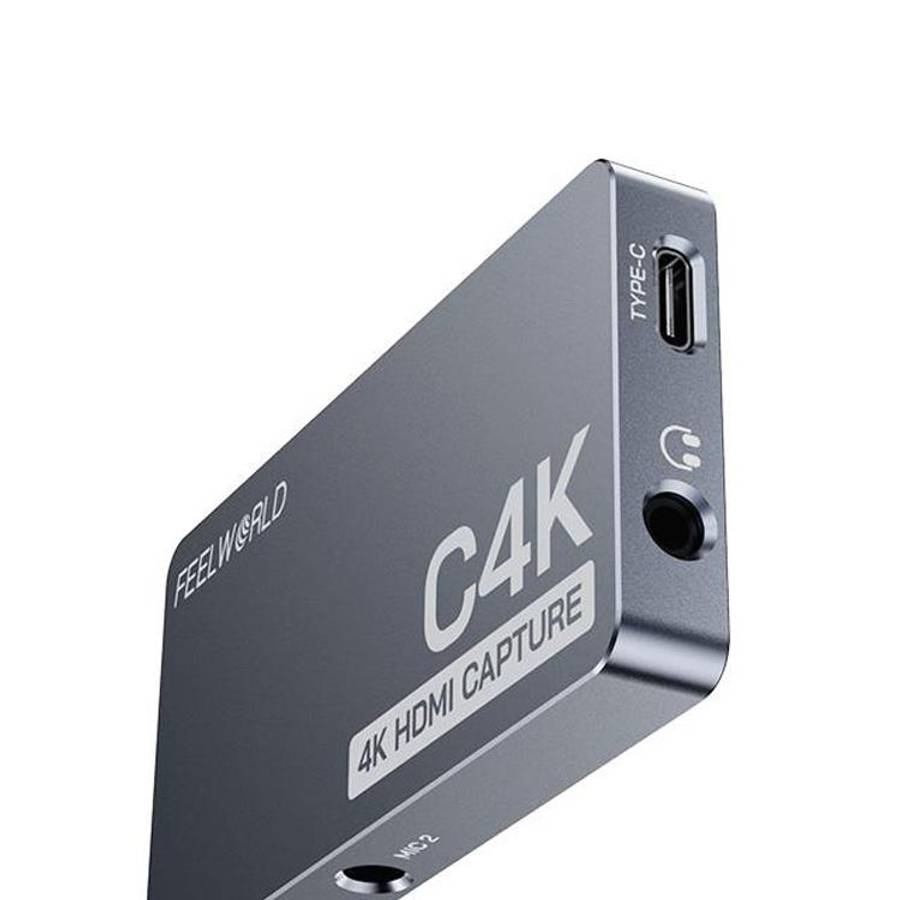 FEEWORLD C4K Video Capture 4K HDMI 60Hz In and Out USB-C Plug and Play for Streaming Gaming Video...