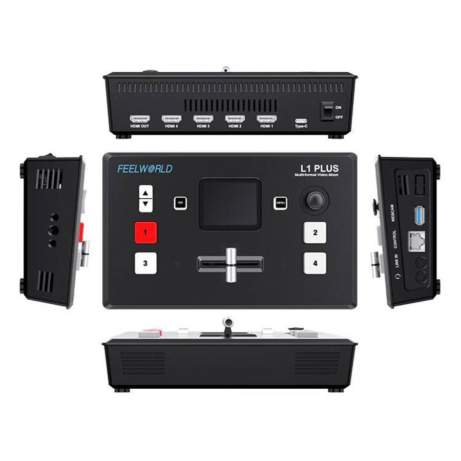 FEELWORLD L1 PLUS Multi-camera Video Mixer Switcher Touch Screen PTZ Control USB3.0 Fast Streamin...