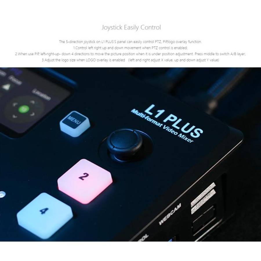 FEELWORLD L1 PLUS Multi-camera Video Mixer Switcher Touch Screen PTZ Control USB3.0 Fast Streamin...