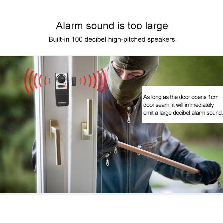 DOBERMAN SE-0137 4 in 1 Household Anti-theft Door and Window Magnetic Spring Sensor Super Loud Si...