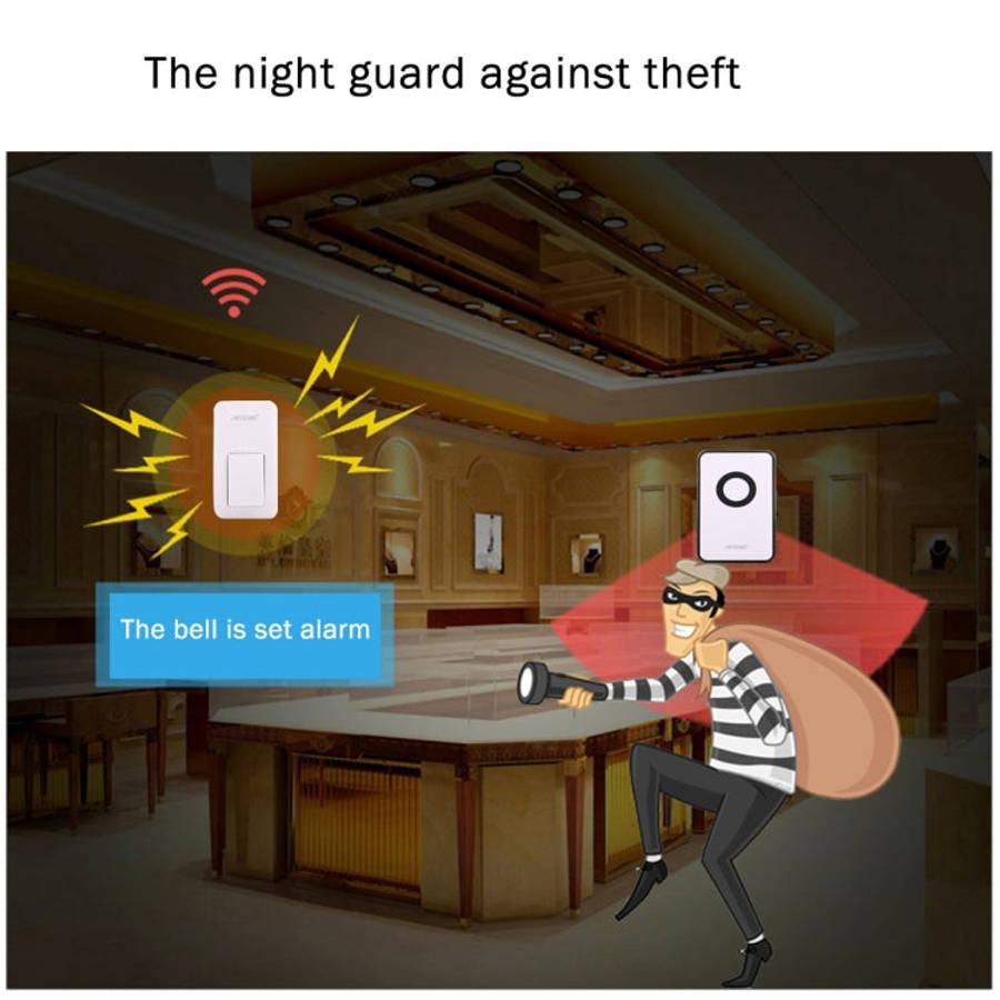 AITENG V018G Life Waterproof Battery-Free Wireless Doorbell, 1 Receiver + 1 x Transmitter, Receiv...