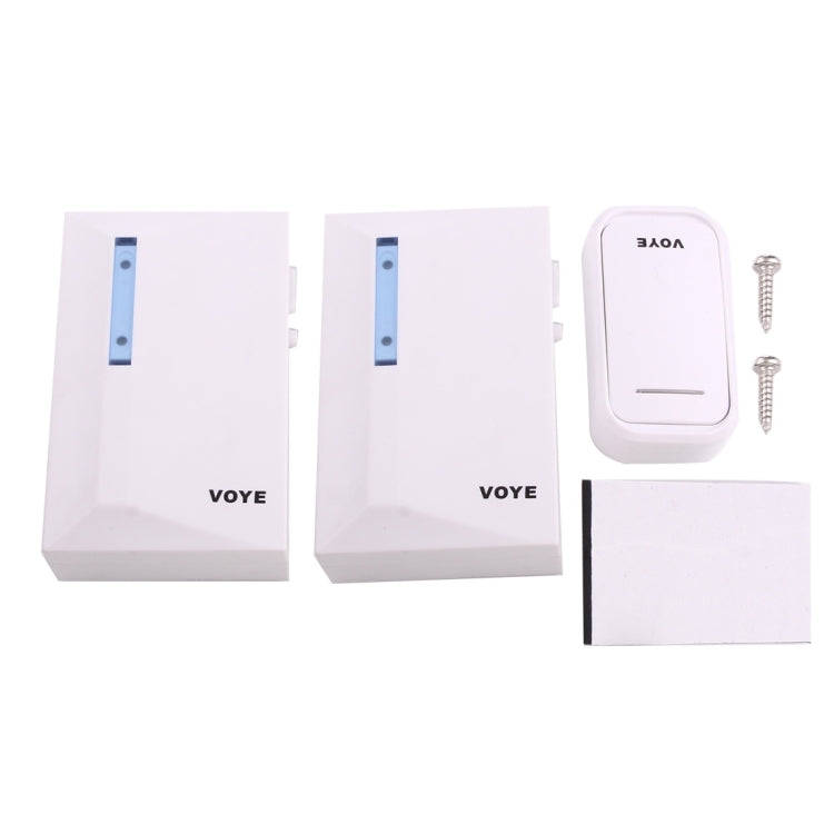 VOYE V015F2 Wireless Smart Music Home Doorbell with Dual Receiver, Remote Control Distance: 120m ...