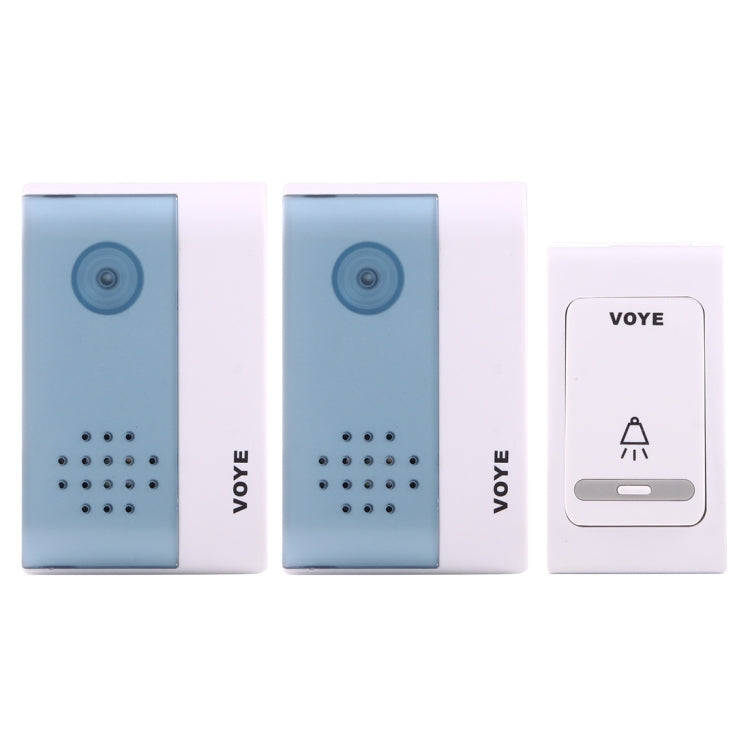 VOYE V004B2 Wireless Smart Music Home Doorbell with Dual Receiver, Remote Control Distance: 120m ...