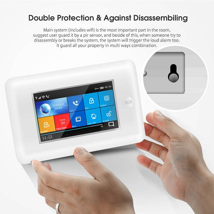 PG-106-GSM GSM/GPRS + WiFi Intelligent Alarm System with Touch Screen & RFID Function