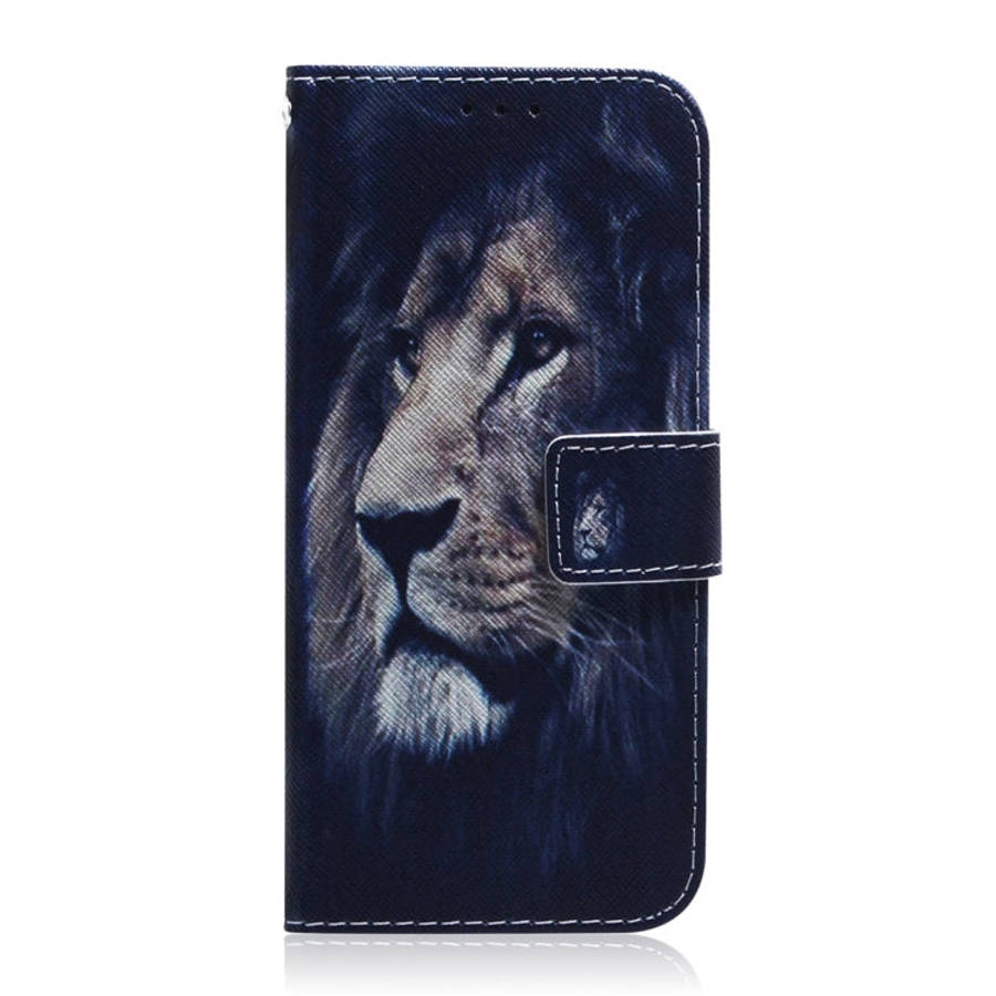 Lion Pattern Coloured Drawing Horizontal Flip Leather Case for Motorola Moto G7 / Moto G7 Plus, w...