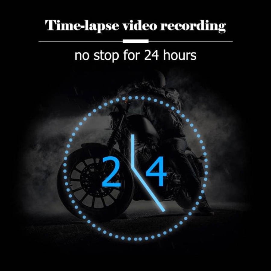 MT-80 3.0 inch 140 Degrees Wide Angle HD Video Motorcycle Dual  Camera DVR, Support TF Card (32GB...