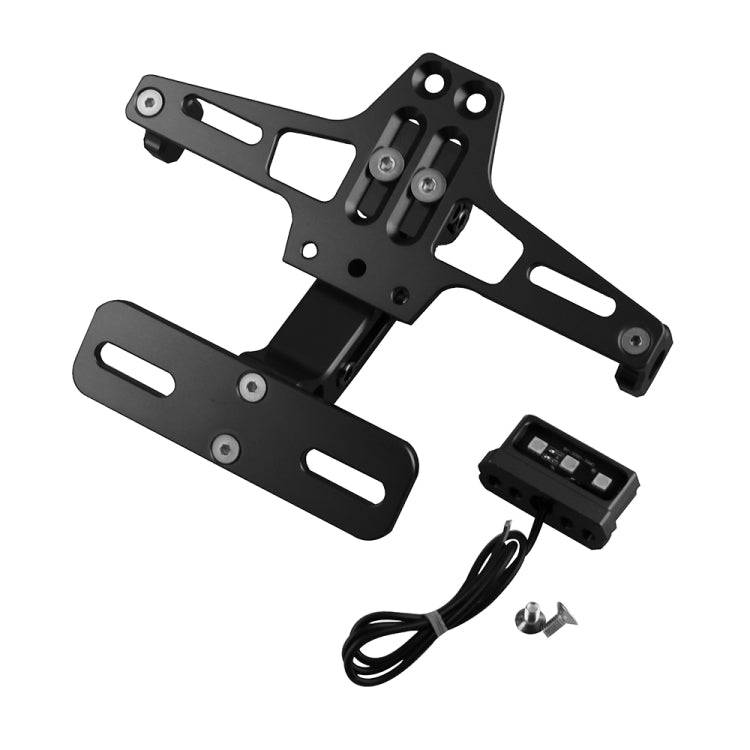 LPF013 Motorcycle Modification Accessories Universal Aircraft Shape Aluminum Alloy License Plate ...