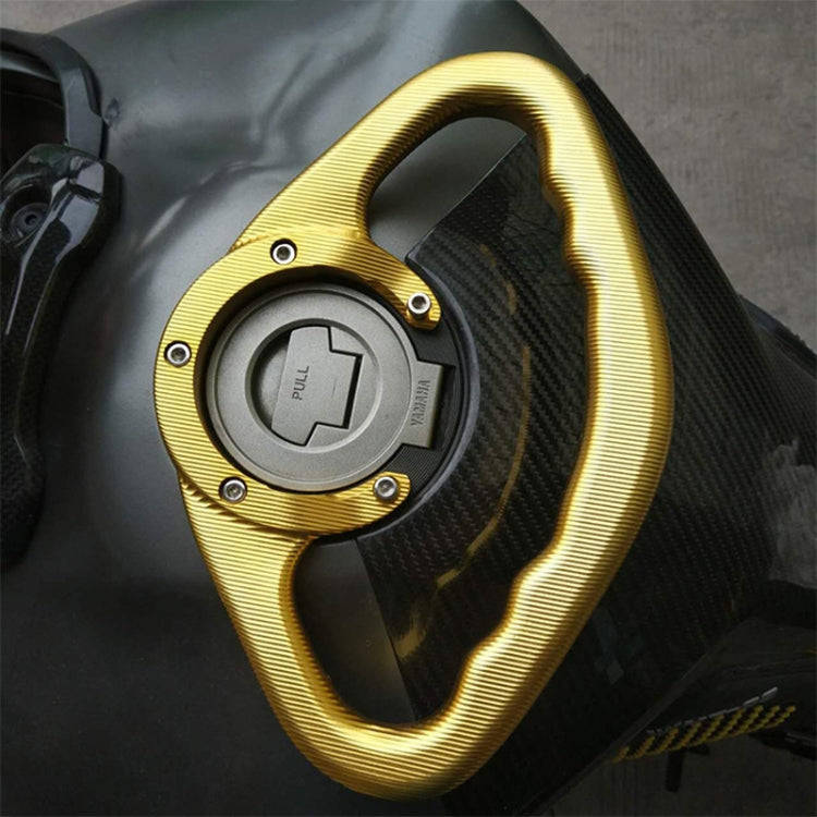 MT07 Modified CNC Fuel Tank Handrail MT09 Universal Fuel Tank Cap Handrail for Yamaha Series(White)