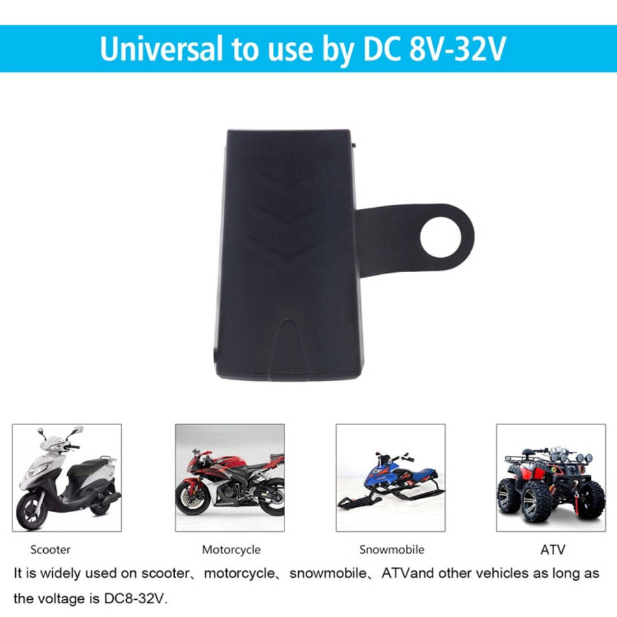 Motorcycle Waterproof DC 8-32V 5V / 1.2A Rearview Mirror USB Phone Charger Adapter, with Indicato...