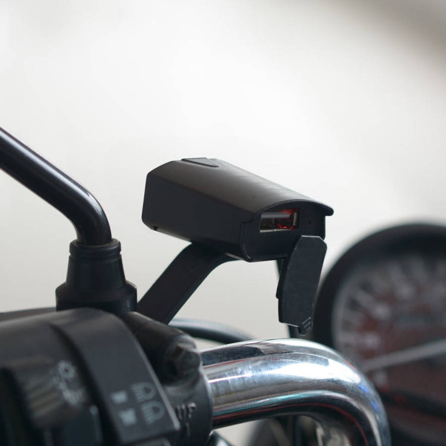 Motorcycle Waterproof DC 8-32V 5V / 1.2A Rearview Mirror USB Phone Charger Adapter, with Indicato...