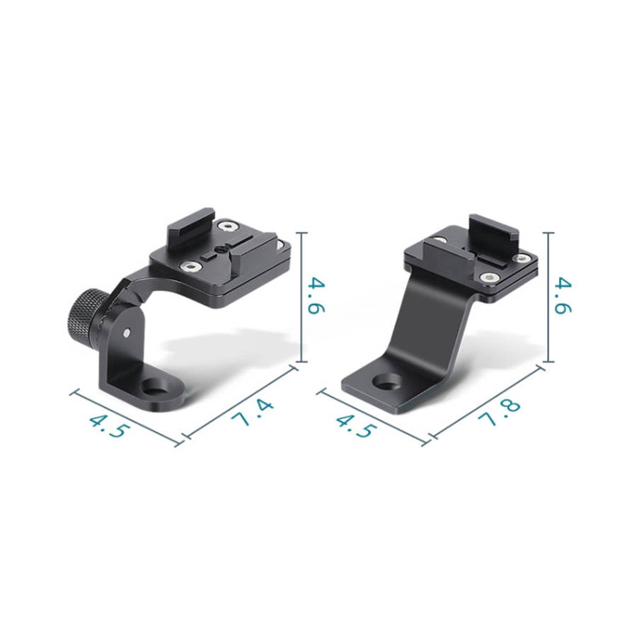 RUIGPRO Motorcycle Handlebar Alloy Phone Bracket for GoPro/ Insta360/DJI OSMO Sport Camera(Black)
