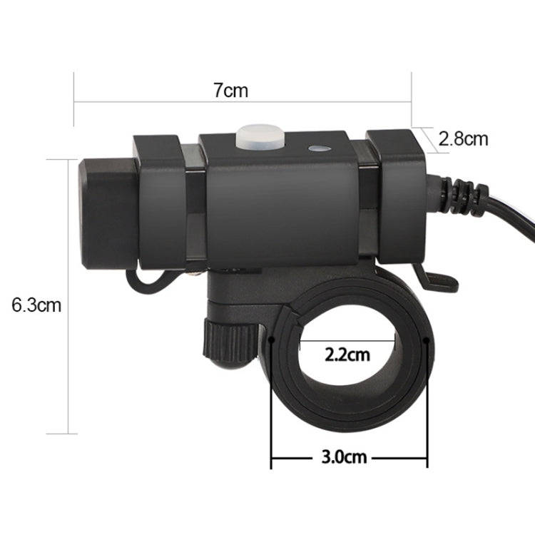 Motorcycle Mobile Phone Charger QC3.0 PD Fast Charge Charger U-type Terminal