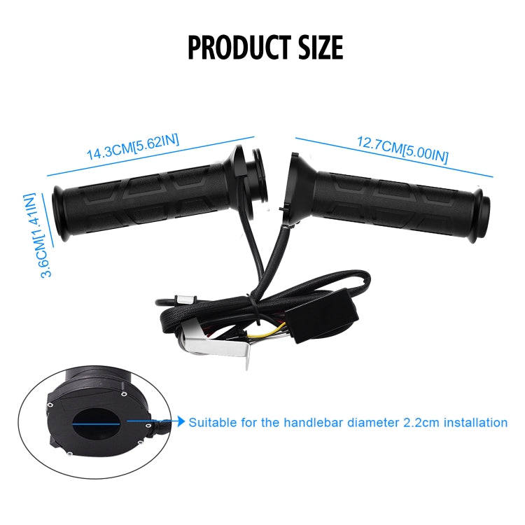 WUPP CS-095D1 Motorcycle Modified Adjustable Temperature Silicone Universal Electric Heating Hand...