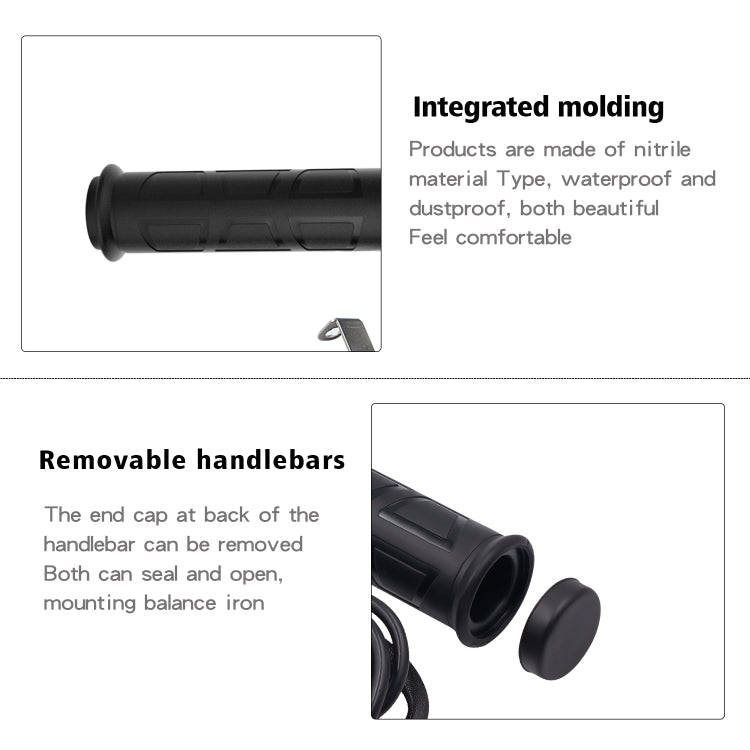 WUPP ZH-983C1 Motorcycle Modified Intelligent Electric Heating Hand Cover Heated Grip Handlebar w...