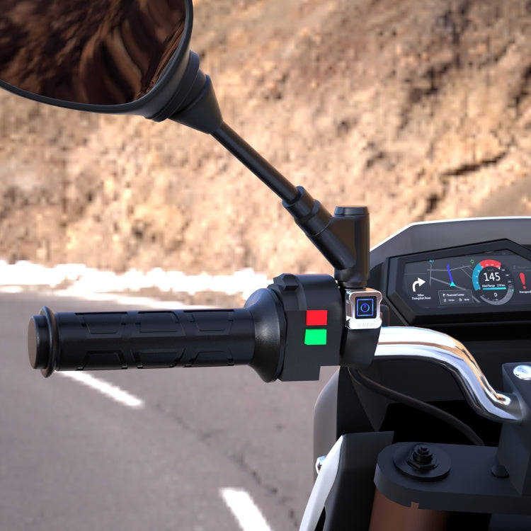 WUPP ZH-983C1 Motorcycle Modified Intelligent Electric Heating Hand Cover Heated Grip Handlebar w...