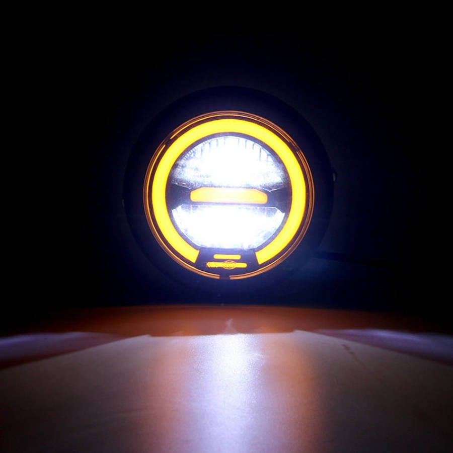 Motorcycle 5.75 inch Harley Headlight Retro Lamp LED Light Modification Accessories (Yellow)