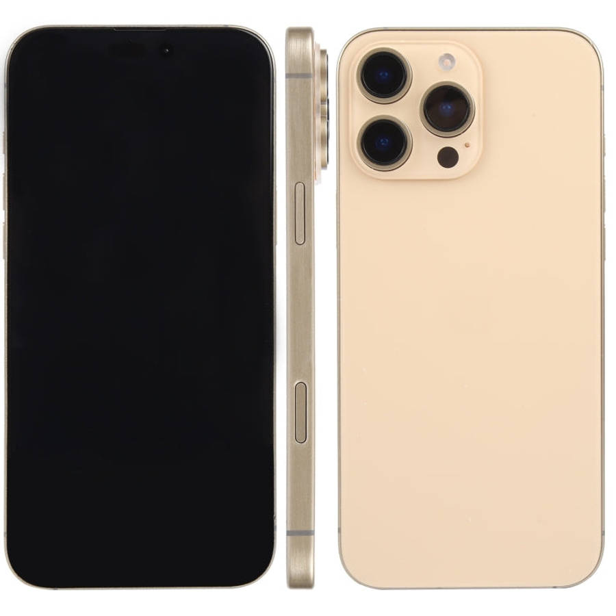 For iPhone 16 Pro Max Black Screen Non-Working Fake Dummy Display Model (Desert)